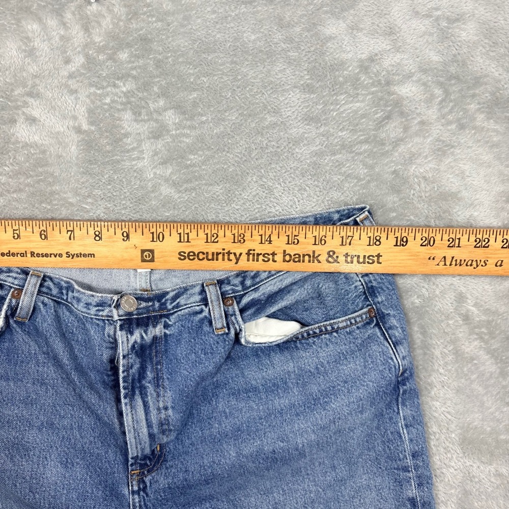 AGOLDE Wide Leg Baggy Jeans Womens 32 Light Blue Organic Cotton High Rise Denim - Picture 13 of 15